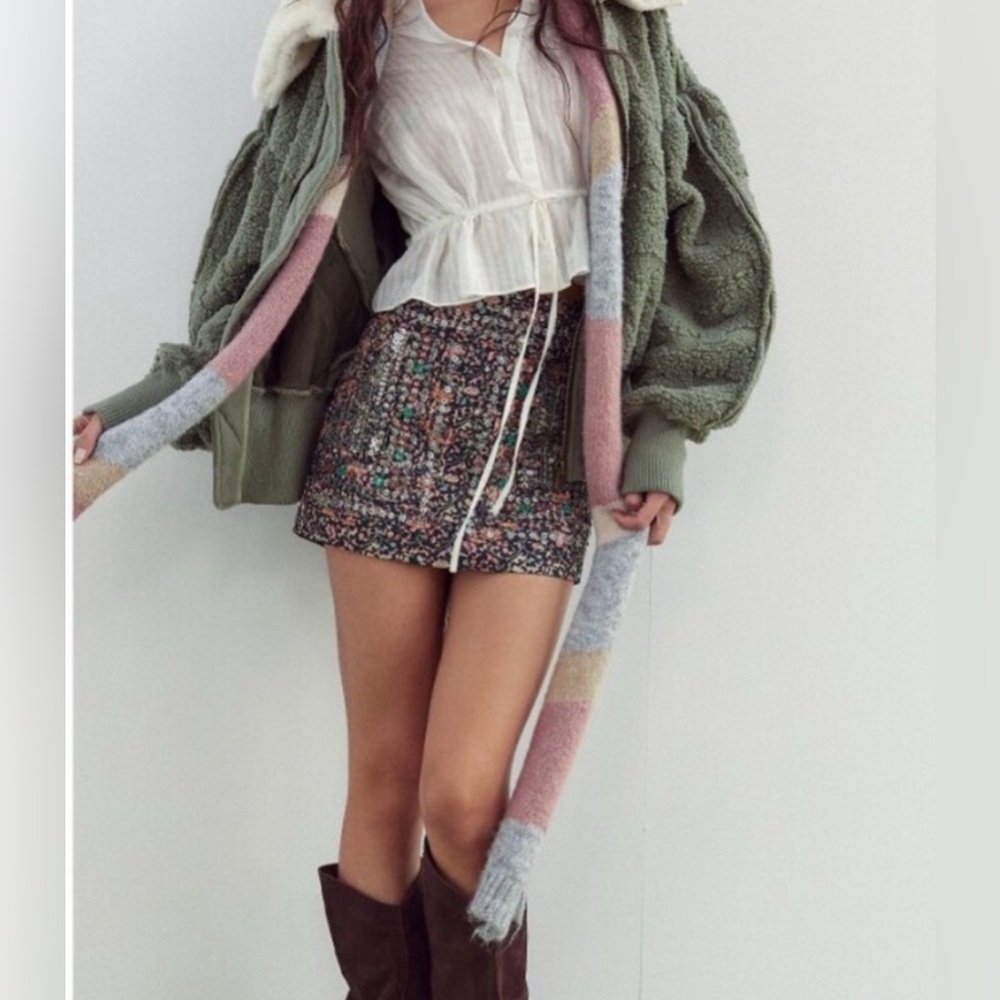 Free People Multicolor Mini Skirt